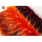 Orange Jacquard Plush Faux Fur Fabric Auto Upholstery Garment Boots Toys Hometextile for sale