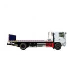 SHACMAN 4X2 10 Tons Flat Bed Truck With Fold Floor-mounted Wrecker Truck Body for sale