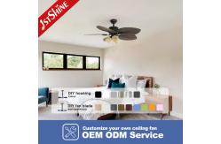 China Fancy Classic Retro Wooden Ceiling Fan 5 Blade Pull Chain Switch supplier