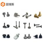 Brass Aluminum Metal Black Knurled Thumb Screw Custom Knob Screws M6 M3 Flat Head for sale