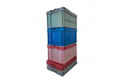 China 100% HDPE Plastic Folding Crate Box For Fruit And Vegetables supplier
