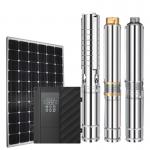 Brushless Deep Well Pump DC 24V 36V Solar Power Submersible Water Pump With MPPT Controller for sale