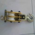 Hoisting Aluminous Alloy Tower Erection Tools Nylon Sheave Tackle QHN Model for sale
