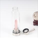 Pure Crystal Glass Water Bottle Natural Healing For Hot / Cold Drinks