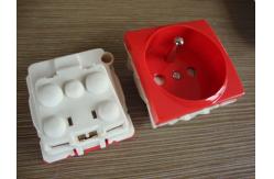 China France Electric Power Sockets , French Electrical Outlet With Two Round Pin supplier