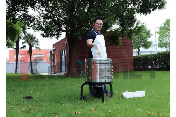 800W 285R/min Turkey Chicken Plucker Machine 20 Inch Barrel Bird Plucking Machine