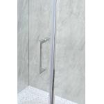 Square Shower Enclosures 6/8mm Tempered Glass And Chromed Alum Frame