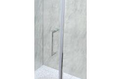 China Square Shower Enclosures 6/8mm Tempered Glass And Chromed Alum Frame supplier