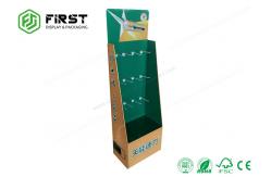 China Custom Printed Logo Folding Pop Up Cardboard Display , Cardboard Display Stands With Hook supplier