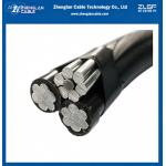 Low Voltage ABC Cable 2x6+6awg Purpura Aluminum Conductor Triplex Overhead Service Drop Cable Wire for sale