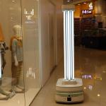 Geek+ AGV Robot Uv Light Smart UV Disinfection Robot Public Health Guardian
