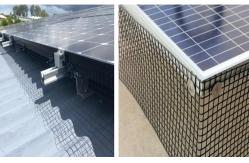 China Solar Panels Aluminum Self Locking Clips For Attaching Squirrel Guard Wire supplier