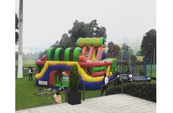 China Multi Adult Jumping Inflatable Amusement Park Bouncy Castle Slide supplier