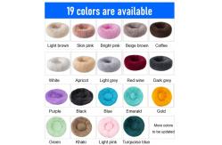China Circle Luxury Comfy Calming Dog Bed / Custom 36 Inch Dog Crate Bed supplier