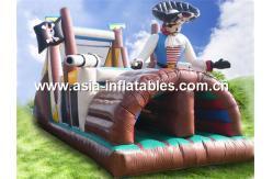 China Inflatable Obstacle Challenges Course In Pirate Ship Design supplier