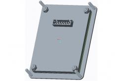 China Rugged Industrial Metal Numeric Keypad Front Side Mounting With Flat Keys supplier