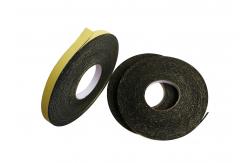 China Yellow Paper Black EVA Foam Tape For Fixing Emblems And Nameplates supplier