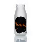Custom 350ml 500ml Milk Bottle Glass Milkshake Bottles With Lid