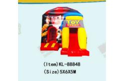 China Toy Story Blow Up Bounce House With Slides Double Stitching supplier