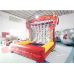 Giant Inflatable Outdoor Sports Games Connect 4 Four Basketball Shooting Game With Air Blower for sale
