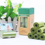 12 Mic PLA Plastic Trash Biodegradable Compostable Bag Corn Starch Carrier Bags for sale