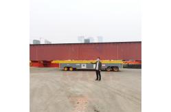 China 50 Tons Steerable Trackless Transfer Trolley Remote Control Mold Plant Battery supplier