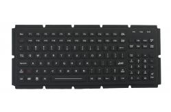 China 119 keys silicone rubber OEM industrial keyboard with numeric military computer supplier