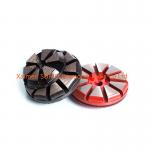 4 inch 10 Straight edge Segments Velcro Backed concrete grinding disc for Stonekor concrete grinder for sale