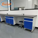 Steel Hospital Chemistry Lab Desk , Multipurpose Science Laboratory Table