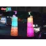 190t Oxford Cloth Inflatable Stage Decoration Artificial Airblowing Coconut Palm Tree for sale