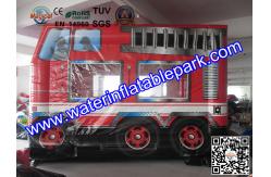China Giant Funny Firetruck Inflatable Bouncy Castle Jumper House supplier