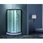 Modern Design Sliding Shower Doors Tempered Glass Matt Black Frame Shower Pods Cabins for sale