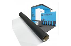 China Durable 260gsm Black Back Polyester Fabric for Event Backdrops and Visual Displays supplier