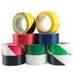 Water-proof Adhesive Tape Single Sided Rubber Based PVC Warning Tape For Floor Site Marking PVC Warning Tape for sale