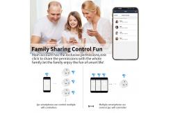 China Electric Power Strip Wifi Smart Socket Compatible With Tuya Smart UK Standard supplier