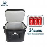 High Quality Customizable Insulated And Leak Proof 24 Can Black Soft Cooler Bag