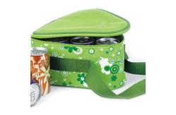 China Triangle 600D Polyester Insulated Cooler Bag Picnic Insulated Lunch Box With PEVA Lining supplier