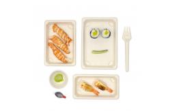 China Cake Sushi Packing Box Eco Friendly Biodegradable Compostable supplier
