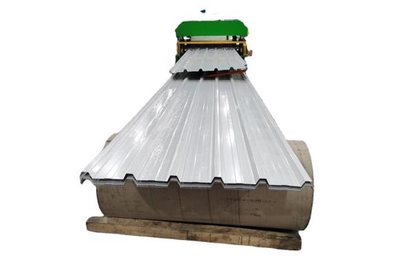 Glazed Steel Roofing Sheet Manufacturing Machine For Construction Works