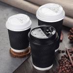 FDA 90mm Diameter Paper Disposable Cups For Hot Drinks for sale