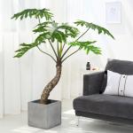 180cm High Artificial Philodendron Evergreen Real Touch Leaves No Caring Potted Plant