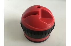 China Red Black Plastic Knife Sharpener With Suction Cup For Housewife supplier