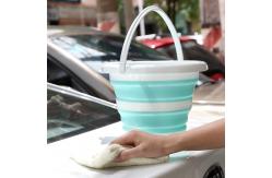 China Portable Foldable Plastic Bucket Lightweight Design Easy To Store supplier