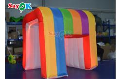 China Inflatable Led Light 360 Photo Booth Enclosure Backdrop For Advertising supplier