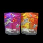 3.5 Gram Plastic Pouches Packaging Custom Label Printed CBD Cookies Resealable k for sale
