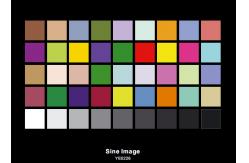 China Back Focus Optical 	Resolution Test Chart SineImage YE0220 For Camera Lenses supplier