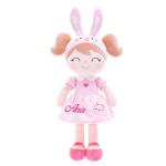 Lovely Girl Dressing Anime Plush Toys PP Cotton Filler 25cm For Gifts for sale