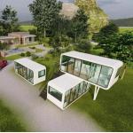Modular Apple House Double Floor Size of 5.8*2.2m with Balcony and Staircase for sale