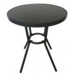 Customized Dia 60cm Steel Outdoor Round Table KD Structure for sale