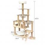 Density Board Cat Tree With Hammock Outdoor Cat Scratching Tower